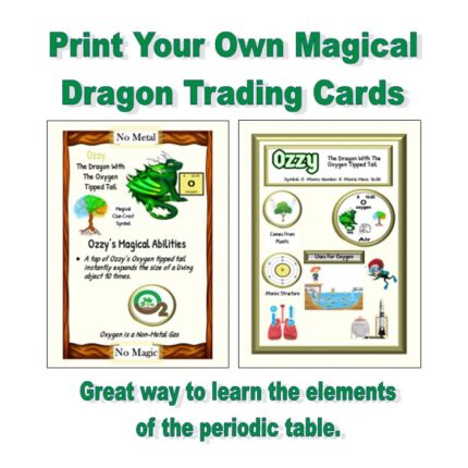 Print Your Own Magical Dragon Trading Cards Product Image