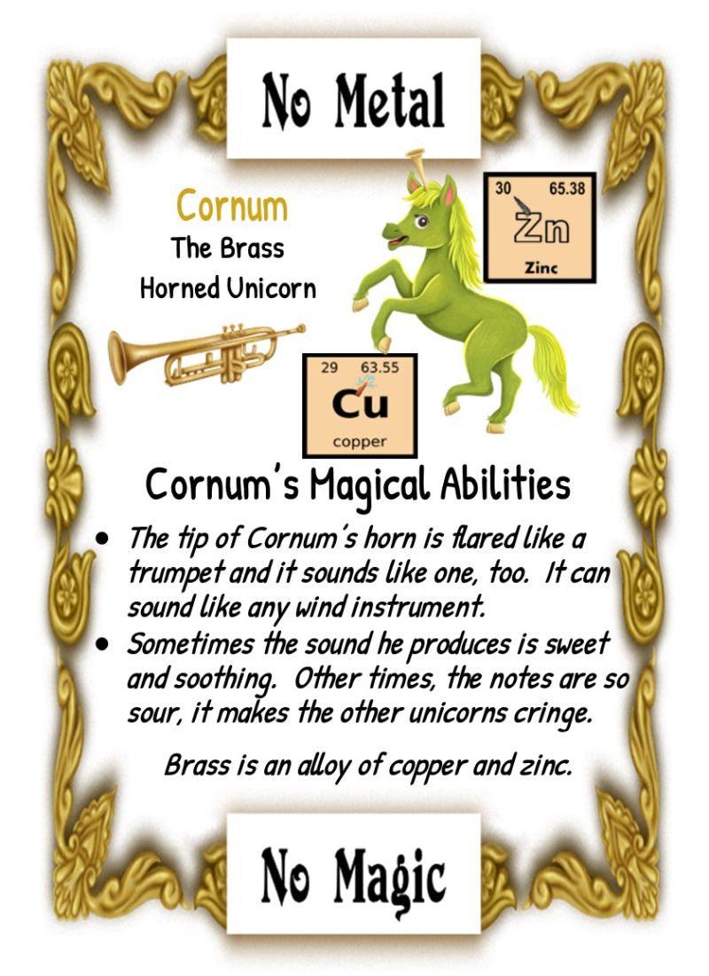 Cornum the Brass Horn Unicorn Trading Card