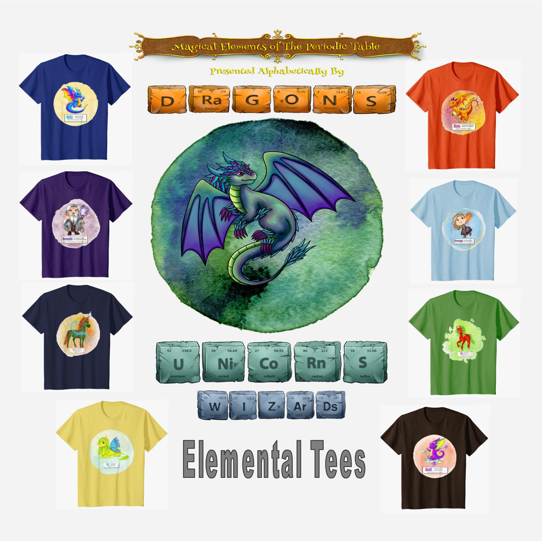 agical Elemental Tee Shirts