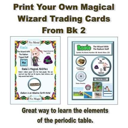 Wizard Elemental BK 2 Periodic Table Trading Cards Set